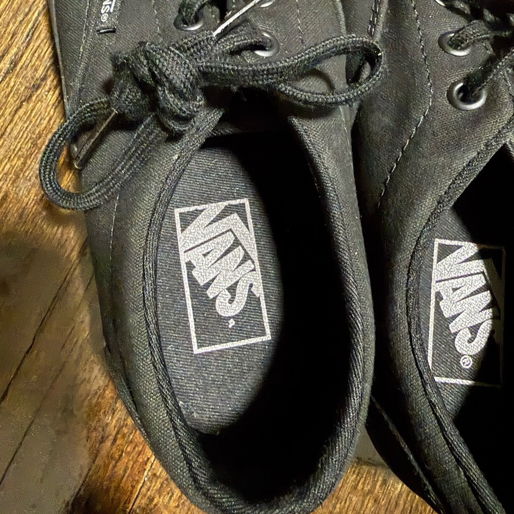 Vans Charcoal Canvas Lace-Up Shoes